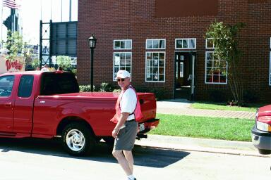 Johnny Hewitt helped out with the parking chores