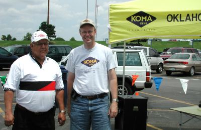 Rodney Duerksen with KOMA's Kent Jones